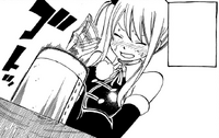 Lucy drinking with Cana