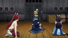 Erza. Jellal y Kagura ante Simon