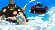 Makarov frente a la nave de Grimoire Heart