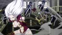 Mirajane defeats Tartaros troops