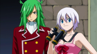 Freed y Lisanna vigilando Raven Tail