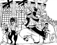 Natsu and others head for Mavis
