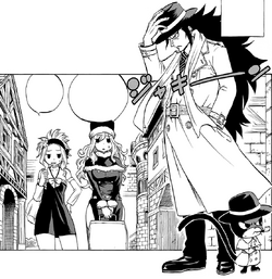 Gajeel y Panther Lily como detectives