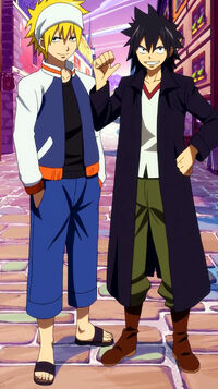 Memory Days - Natsu and Gray's disguises