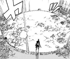 Laxus rysuje Jutsu Shiki