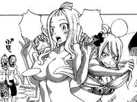Jenny Stripping Mirajane's Bikini