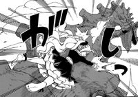 Mavis jumping on Yuri's back