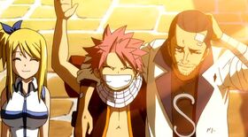 674px-Natsu, Lucy and Macao return home