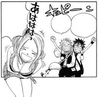 Lucy Pranking Natsu and Gray
