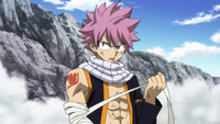 Natsu about to battle