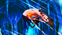 Natsu attacks the Vulcan