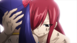 Erza cuenta el sacrificio de Makarov