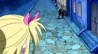Someone is following Lucy