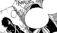Rogue and Natsu converse