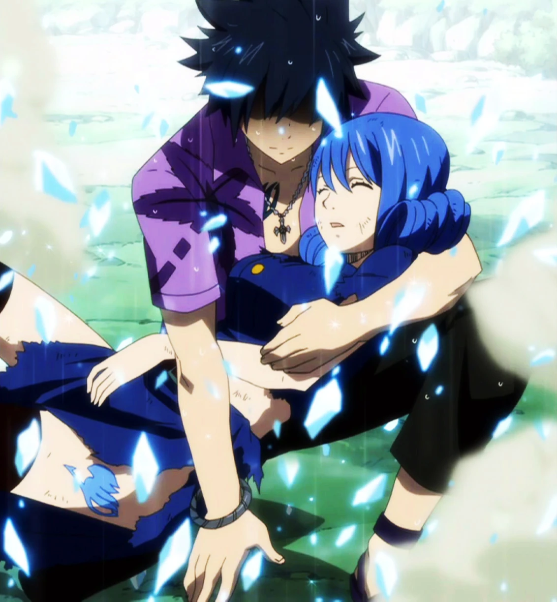 Image Gray saving Juvia1.jpg Fairy Tail Couples Wiki FANDOM