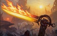 Dark Flaming Blade