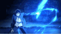 Blue flame fist