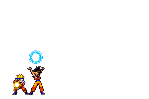 GOKU Y BRUTON FUSIONANDO UN ATAQUE