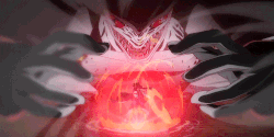 Lucas demonstrating his immense magical power by liberating it as his --Magical Aura--
