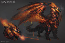 Lava dragon by cglas-d87lfql