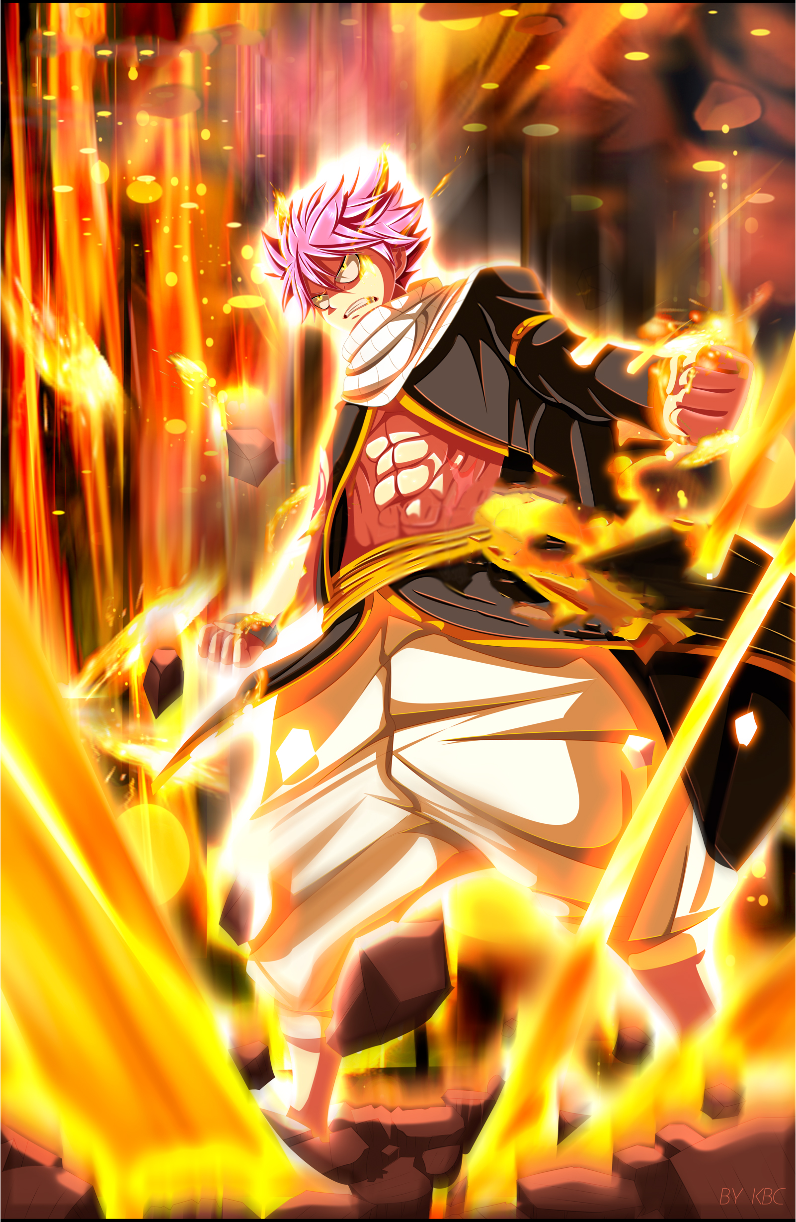 Godly Fire Dragon Force Natsu Burns Everything! That's A Mouthful