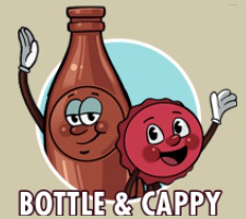 bottle and cappy fallout shelter sign