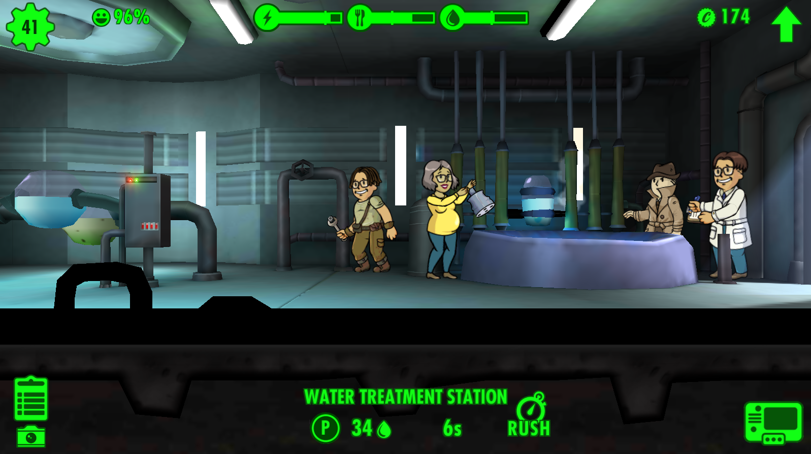 fallout shelter luck explore