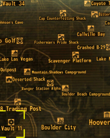 Fallout new vegas vault locations map