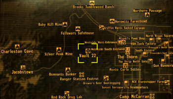 Fallout new vegas vault 22 map