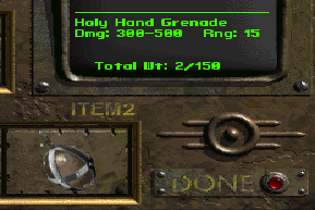 Holy Hand Grenade Fallout New Vegas