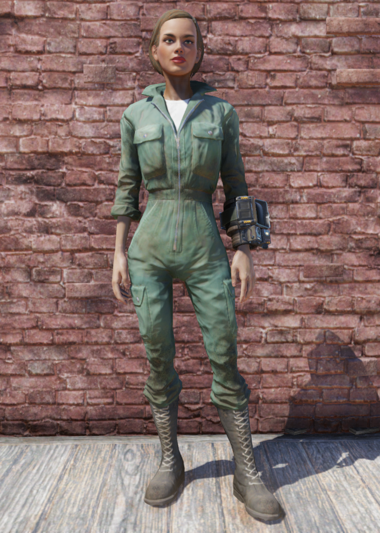 green mechanic jumpsuit