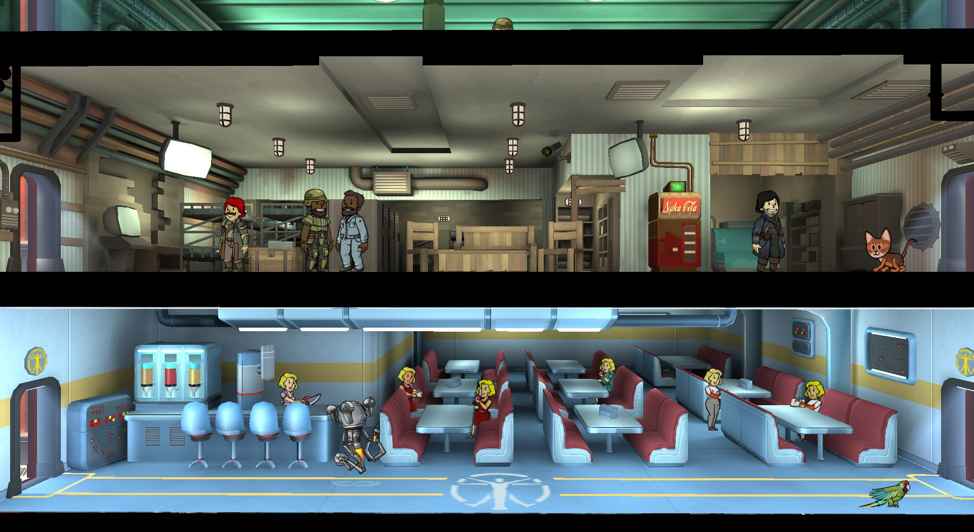 fallout shelter комнаты расположение