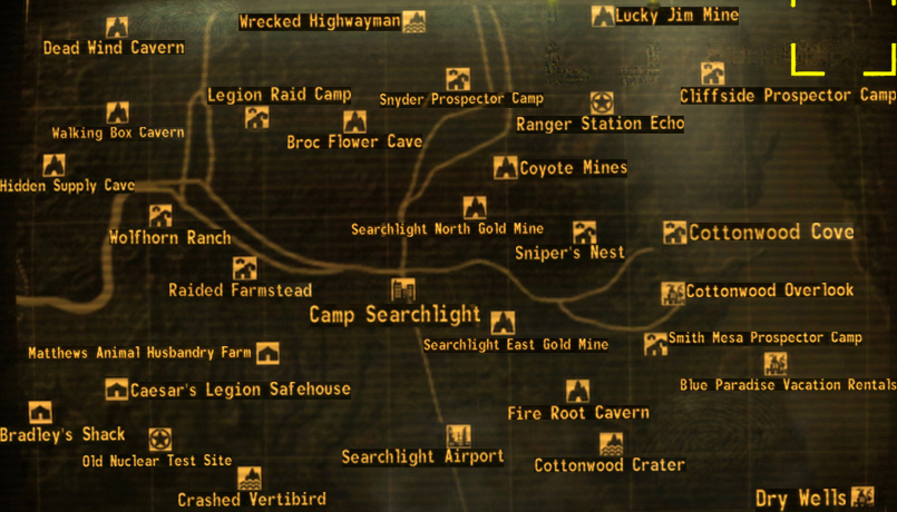 fallout new vegas map markers