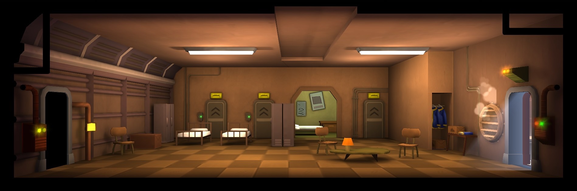 fallout shelter 3 room diner