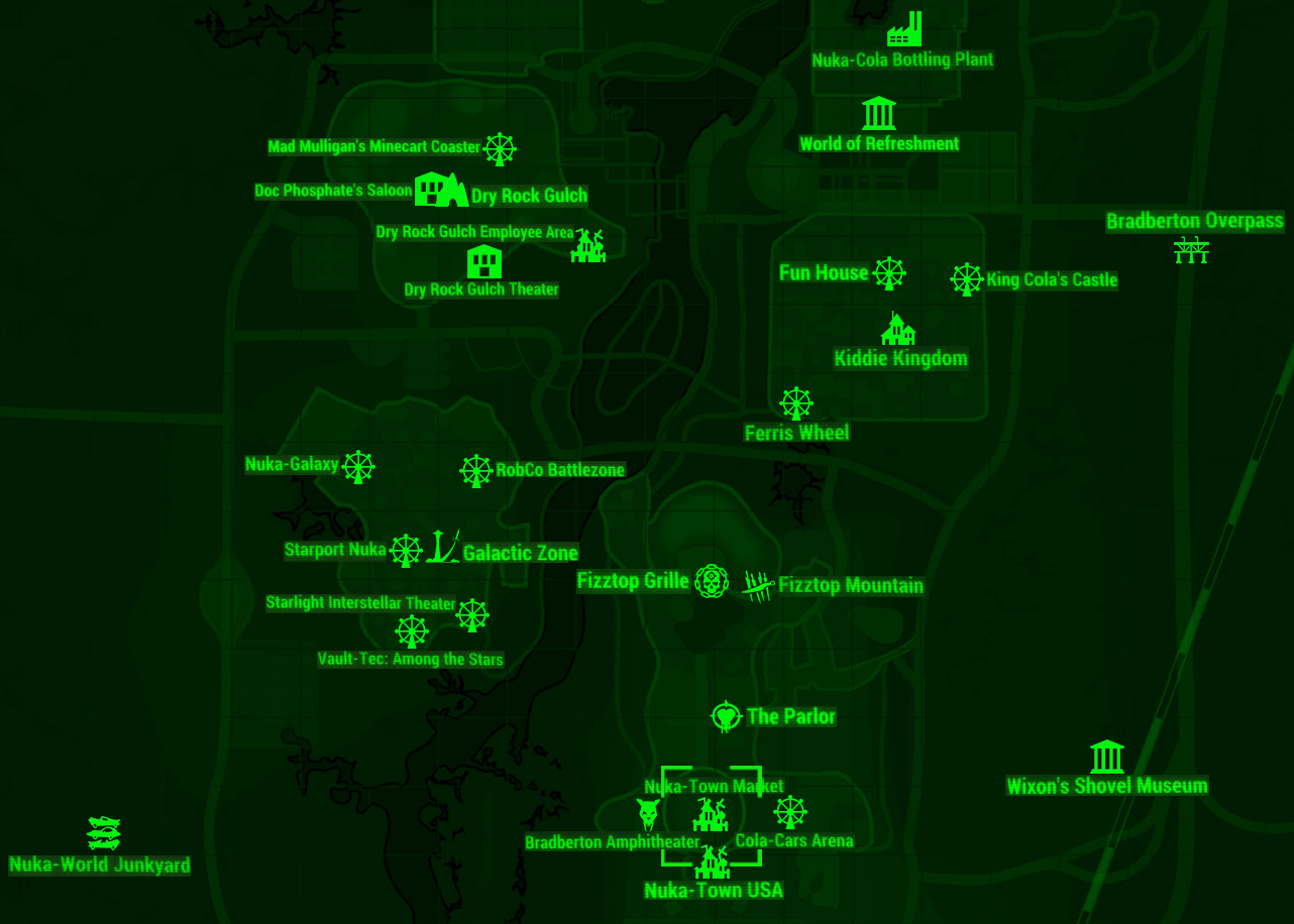 Fallout 4 Nuka World Map All Locations   Latest