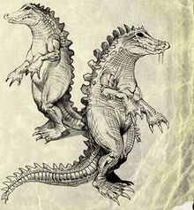 New art 3 mutant crocodile