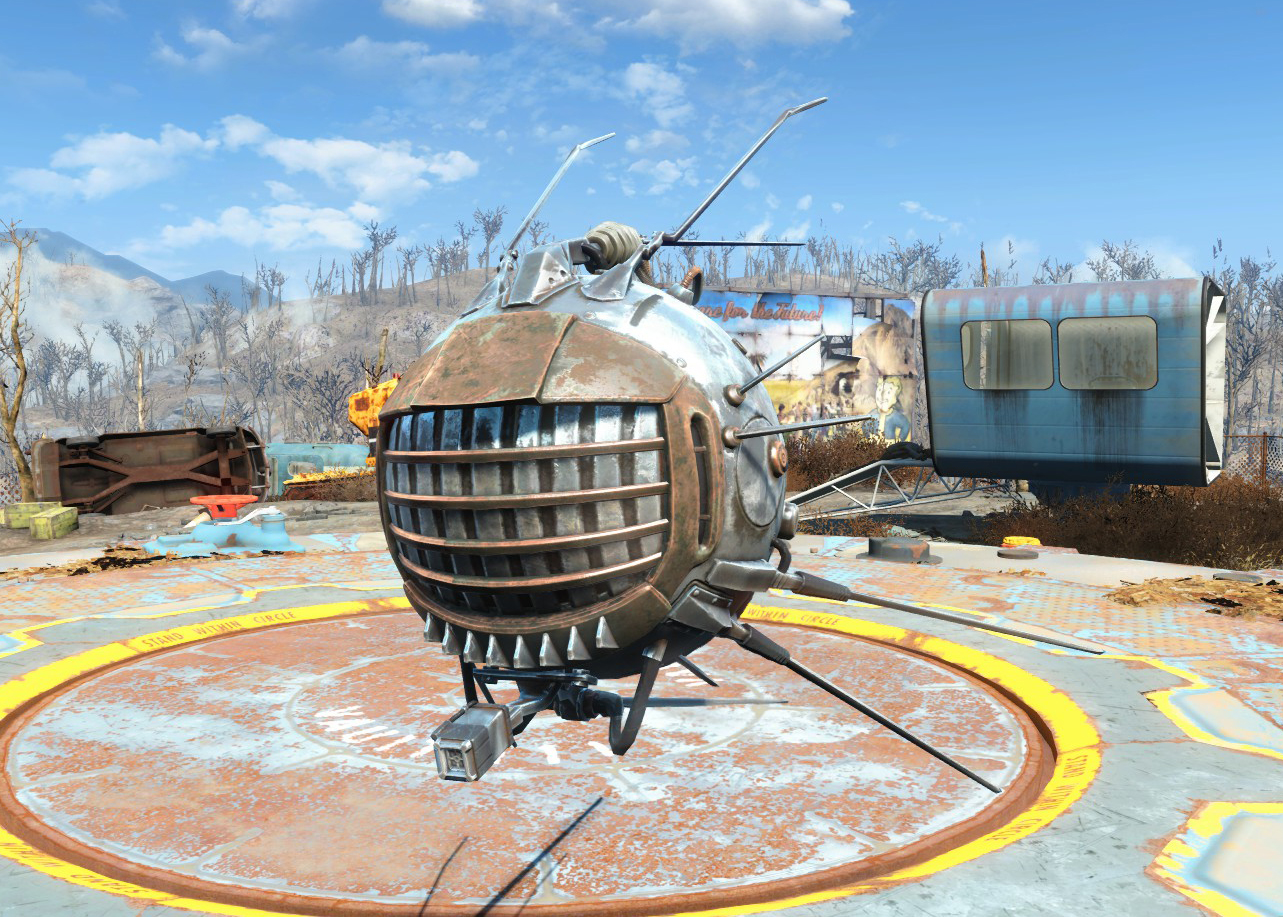 Fallout 4 automatron eyebot companions фото 6