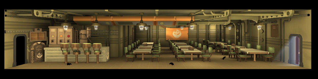 fallout shelter 3 room diner