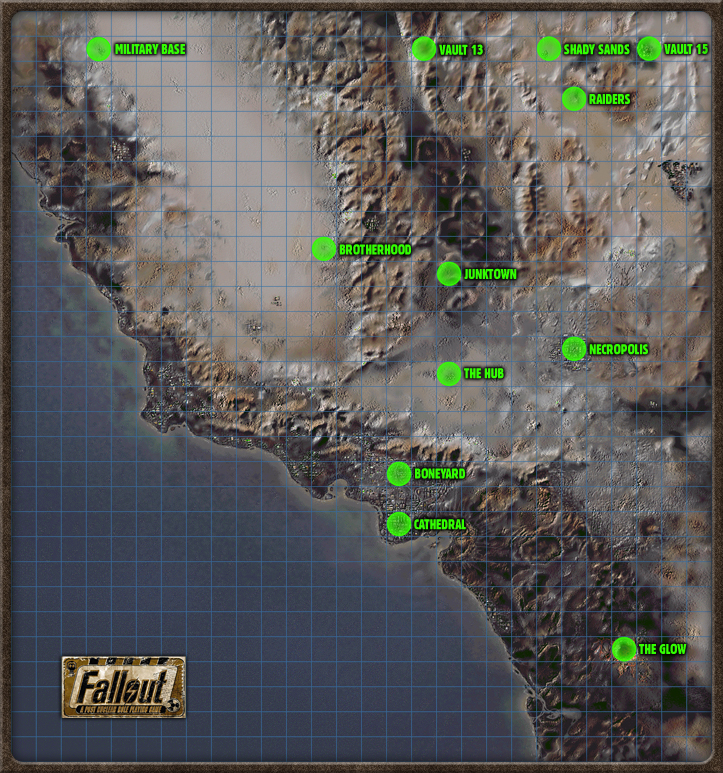 fallout new vegas vault locations map