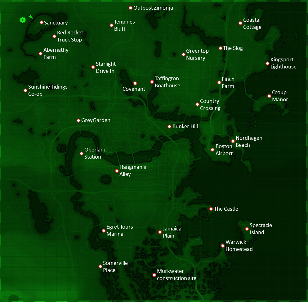 Fallout 4 Settlement Spawn Points Map World Map Atlas