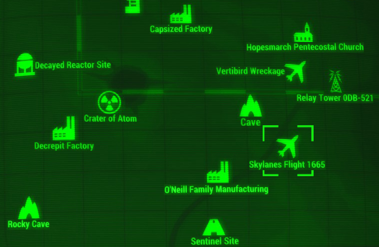 Fallout 4 скайлайн 1665 люк как открыть