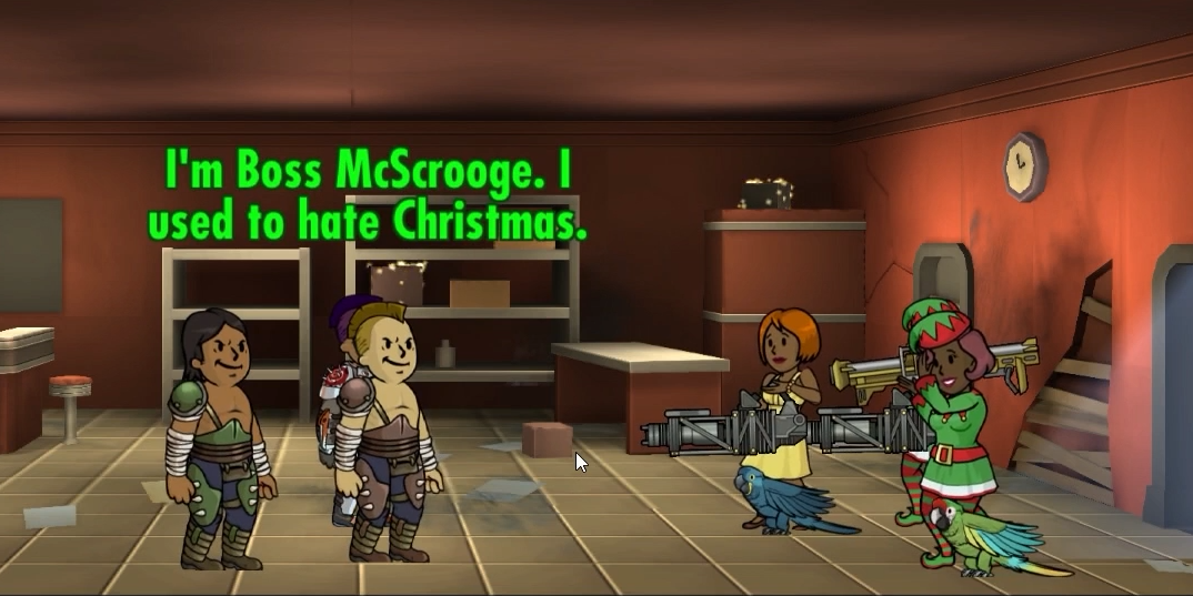 fallout shelter having max stats in same room as trainers