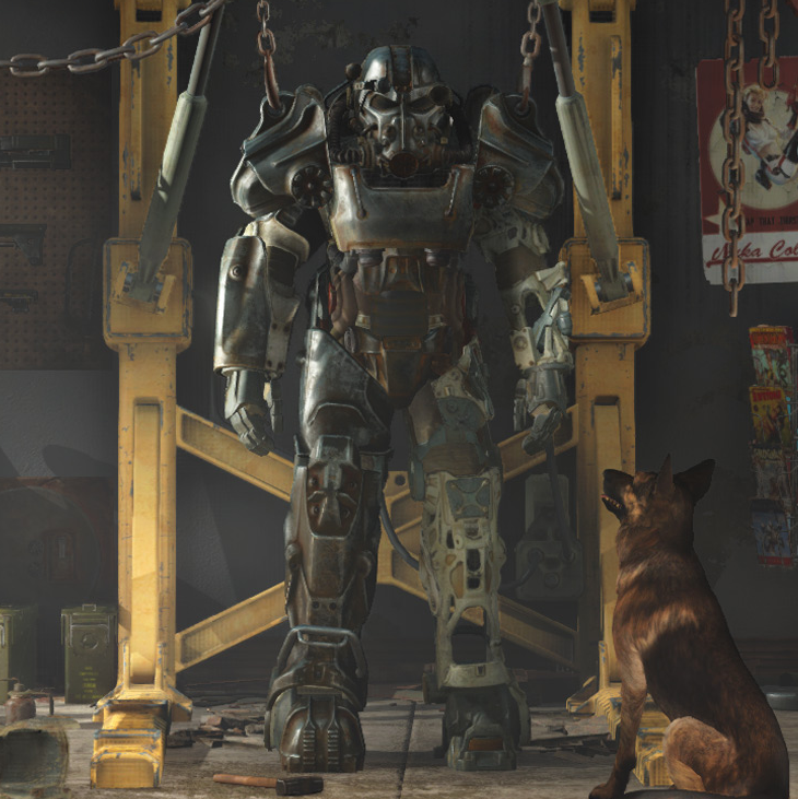 image fo4 t45d power armor trailer png fallout wiki fandom