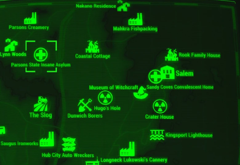 Image FO4 map Parsons State Insane.jpg Fallout Wiki FANDOM powered by Wikia