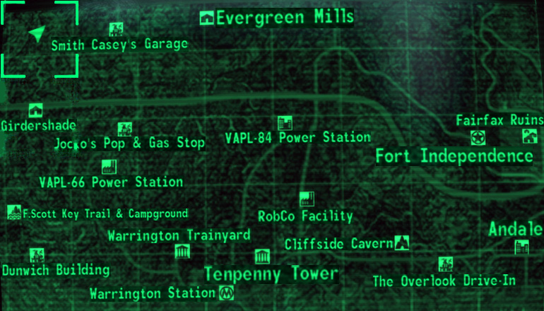 Fallout 3 World Map