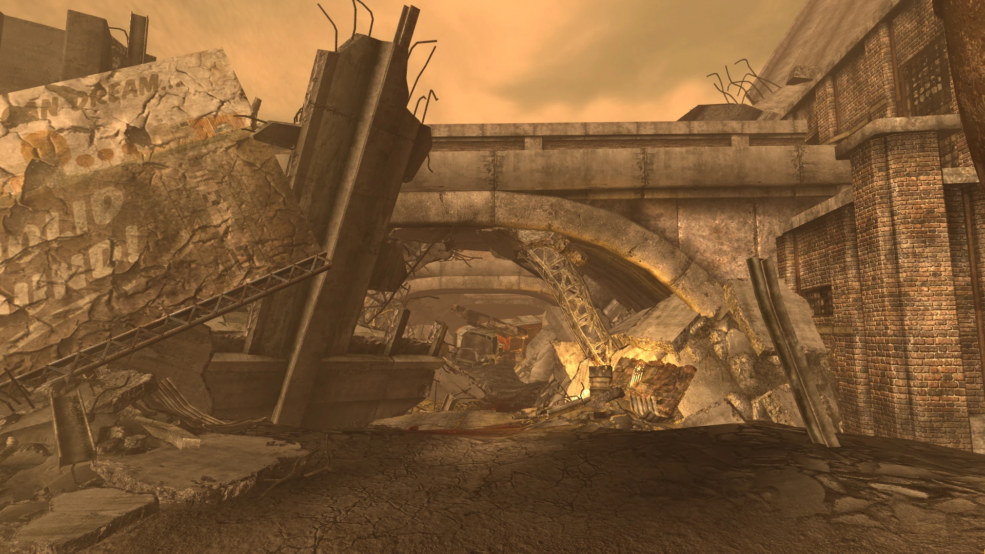 Collapsed overpass tunnel entrance Fallout Wiki FANDOM powered by Wikia