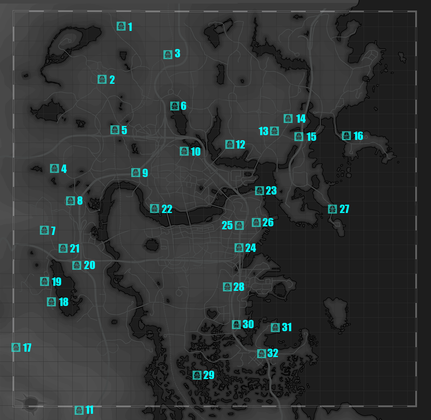 Fallout 4 все метки на карте фото 89
