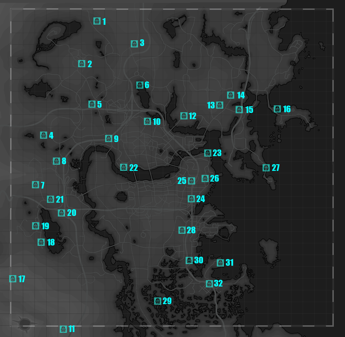 Fallout 4 убрать метки на карте фото 91