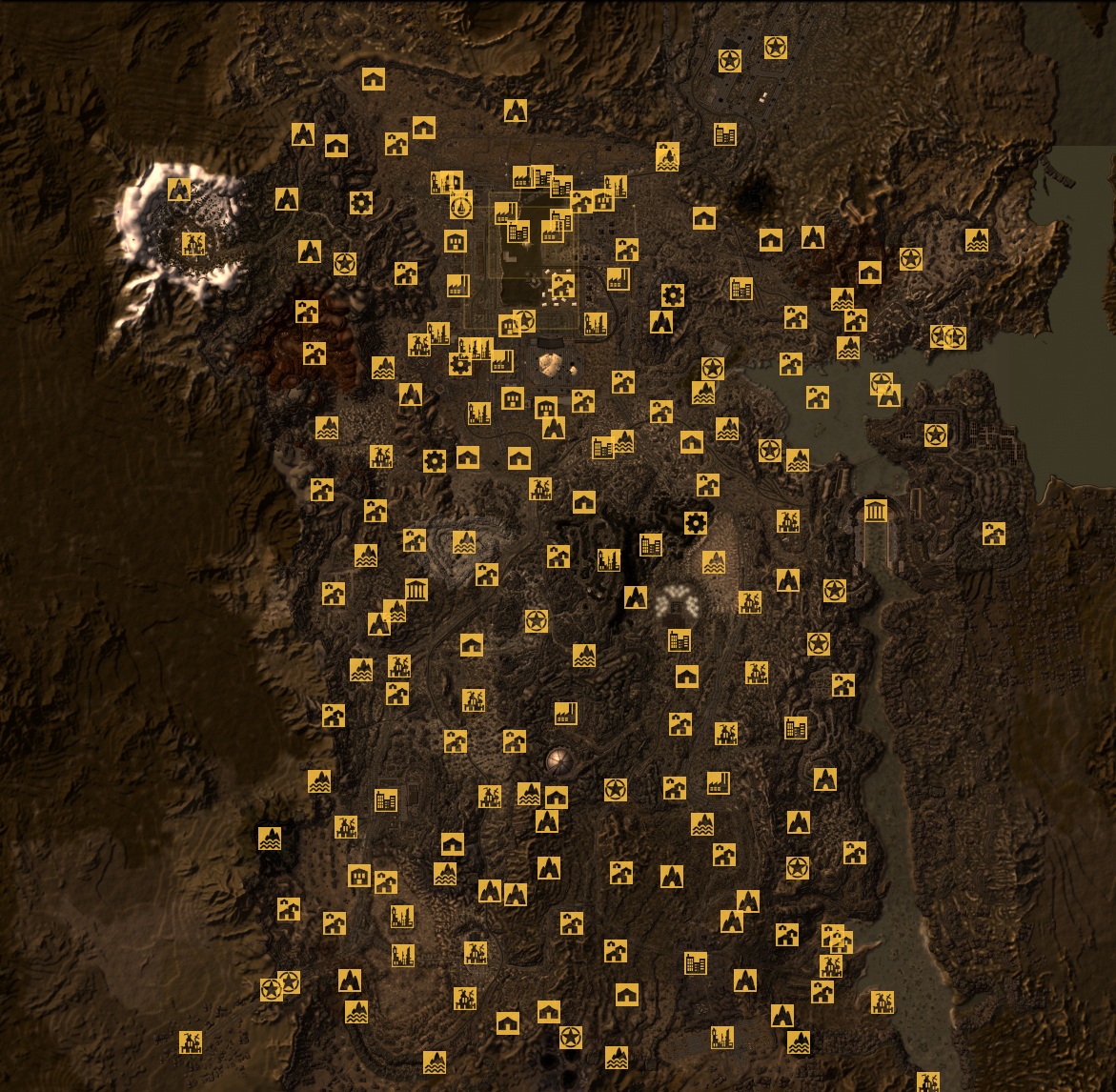 fallout new vegas all locations map