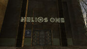 Helios One sign